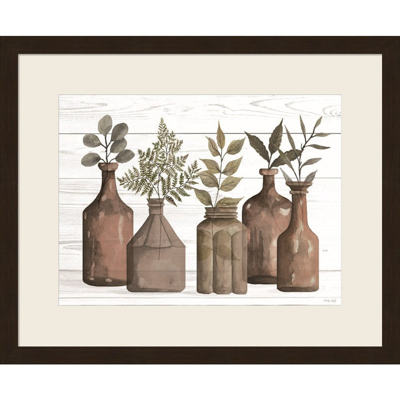 Cappuccino Bottles II by Cindy Jacobs, Framed Art