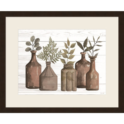Cappuccino Bottles II by Cindy Jacobs, Framed Art