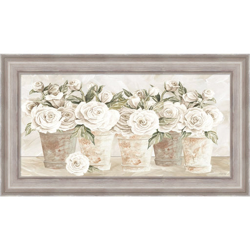 Potted Roses by Cindy Jacobs, Framed Art