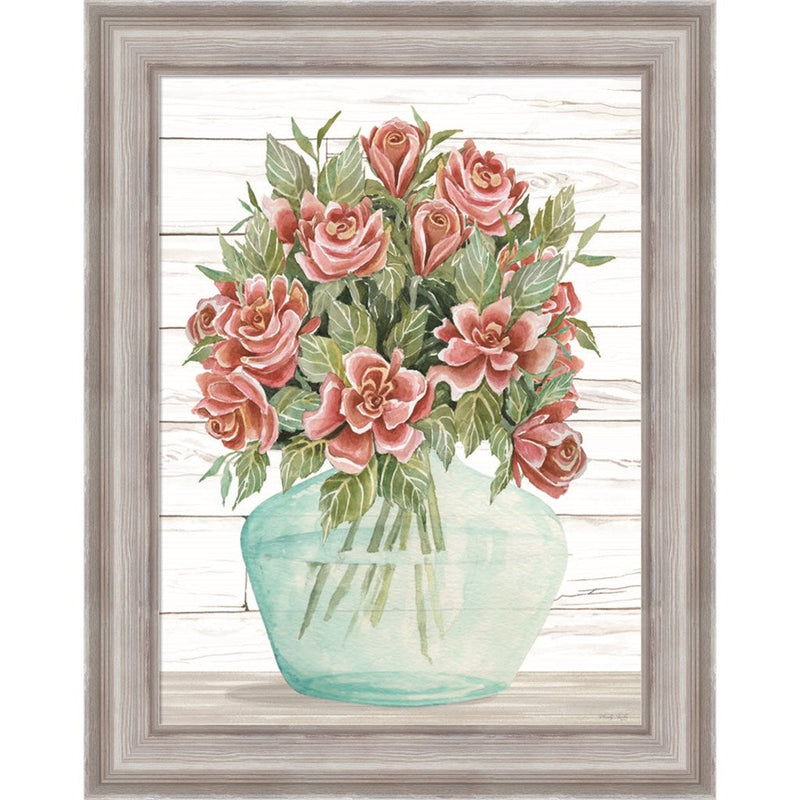 Farmhouse Flowers IV by Cindy Jacobs, Framed Art