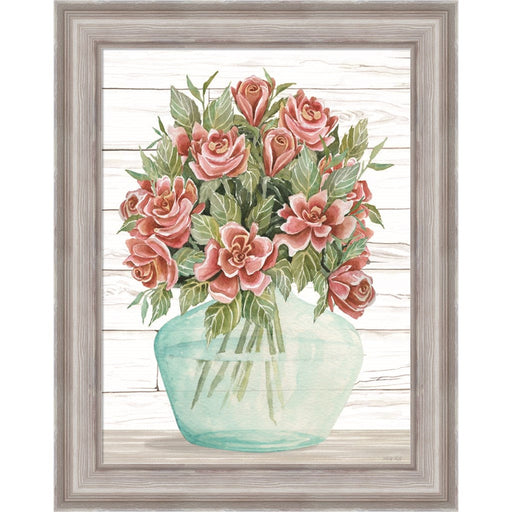 Farmhouse Flowers IV by Cindy Jacobs, Framed Art