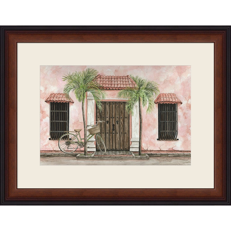 Palms and Bike by Cindy Jacobs, Framed Art