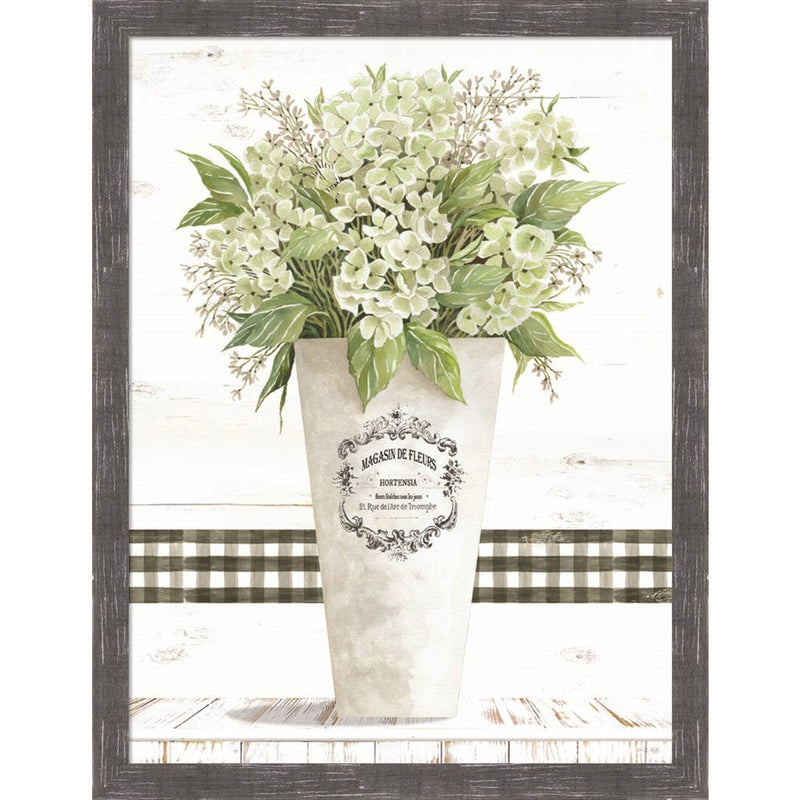 White Hydrangea by Cindy Jacobs, Framed Art