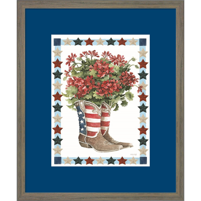 Patriotic Boots by Cindy Jacobs, Framed Art