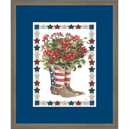 Patriotic Boots by Cindy Jacobs, Framed Art