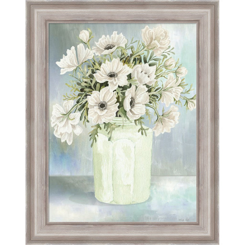 White Blooms II by Cindy Jacobs, Framed Art