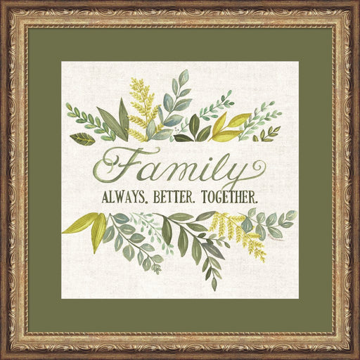 Family Always Better Together by Deb Strain, Framed Art