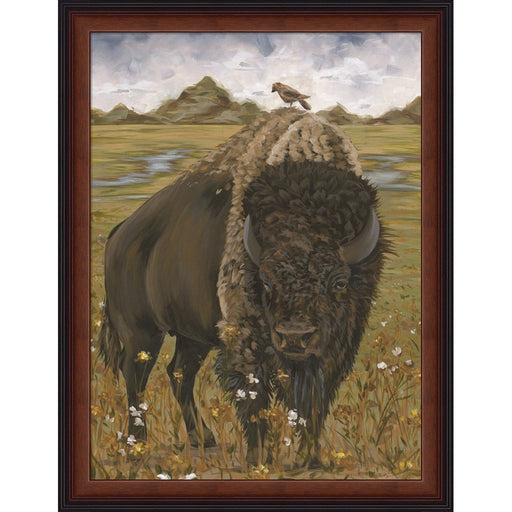 Bison by Hollihocks Art, Framed Art