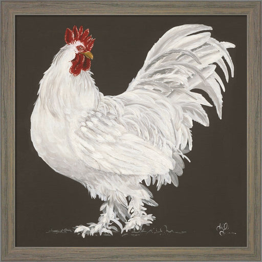 Rooster by Hollihocks Art, Framed Art