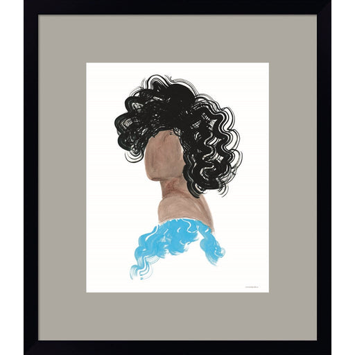 Sunday Blue Dress by Kamdon Kreations, Framed Art