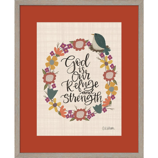 God is Our Refuge by Lisa Larson, Framed Art