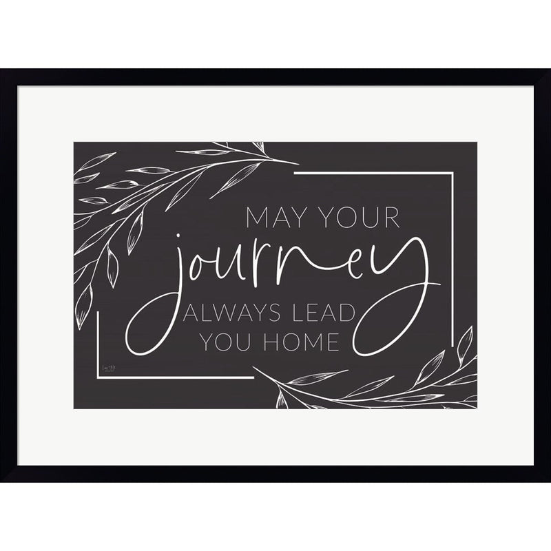 May Your Journey Lead Home by Lux + Me Designs, Framed Art