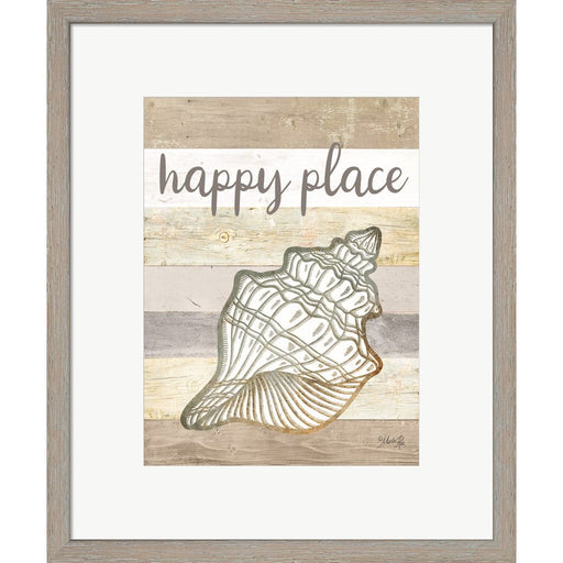 Happy Place Shell by Marla Rae, Framed Art