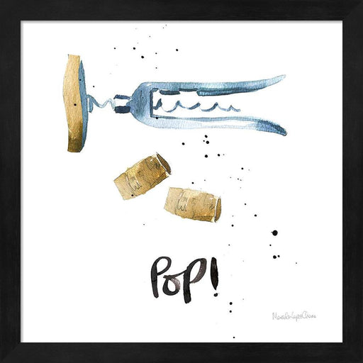 Pop the Cork VII by Mercedes Lopez Charro, Framed Art