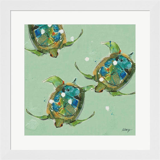 Sea Turtles by Kellie Day, Framed Art