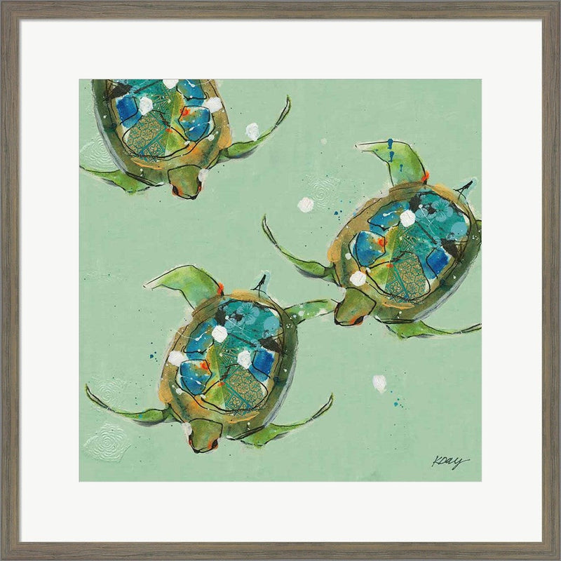 Sea Turtles by Kellie Day, Framed Art