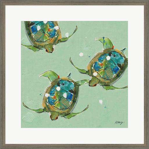 Sea Turtles by Kellie Day, Framed Art