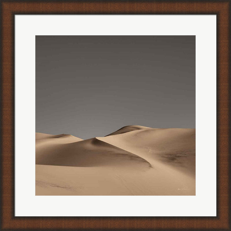 Sandy Dunes II Neutral Sky by Andre Eichman, Framed Art