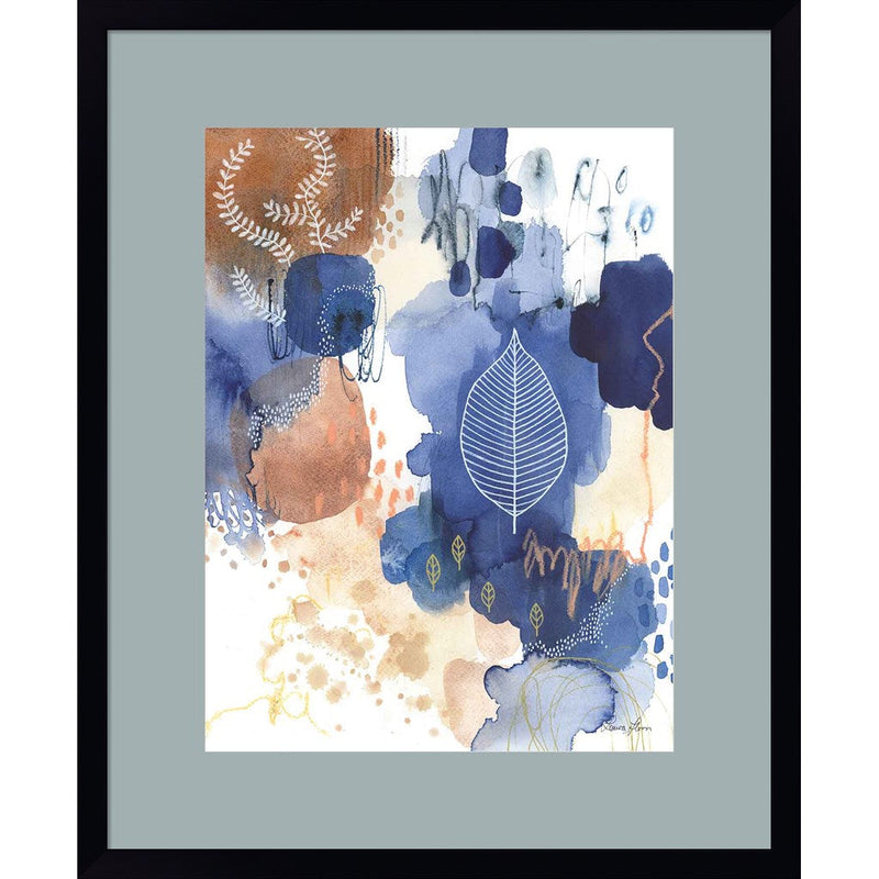 Indigo Bliss II by Laura Horn, Framed Art
