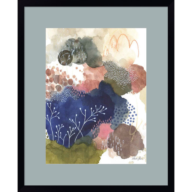 Indigo Bliss I by Laura Horn, Framed Art