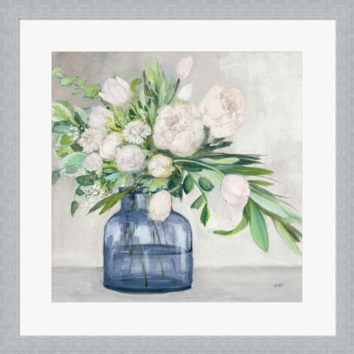 Spring Bouquet Indigo by Julia Purinton, Framed Art
