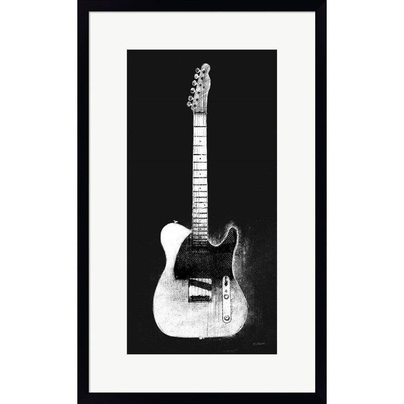 Garage Band I WB by Mike Schick, Framed Art