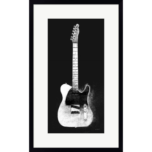 Garage Band I WB by Mike Schick, Framed Art