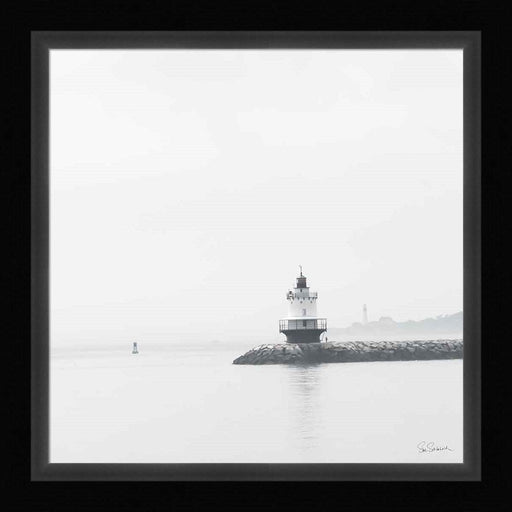 Casco Bay Lighthouse I by Sue Schlabach, Framed Art