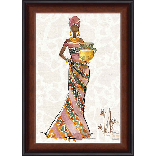 African Flair X B by Anne Tavoletti, Framed Art