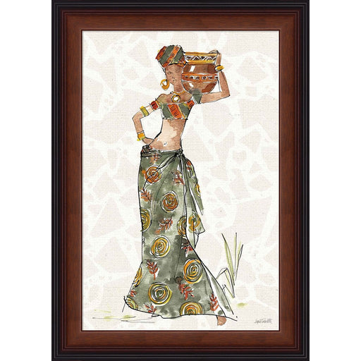 African Flair VIII B by Anne Tavoletti, Framed Art