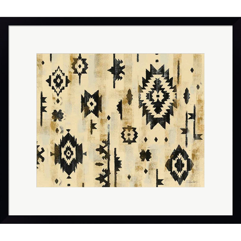 Ivory and Black Pattern by Silvia Vassileva, Framed Art