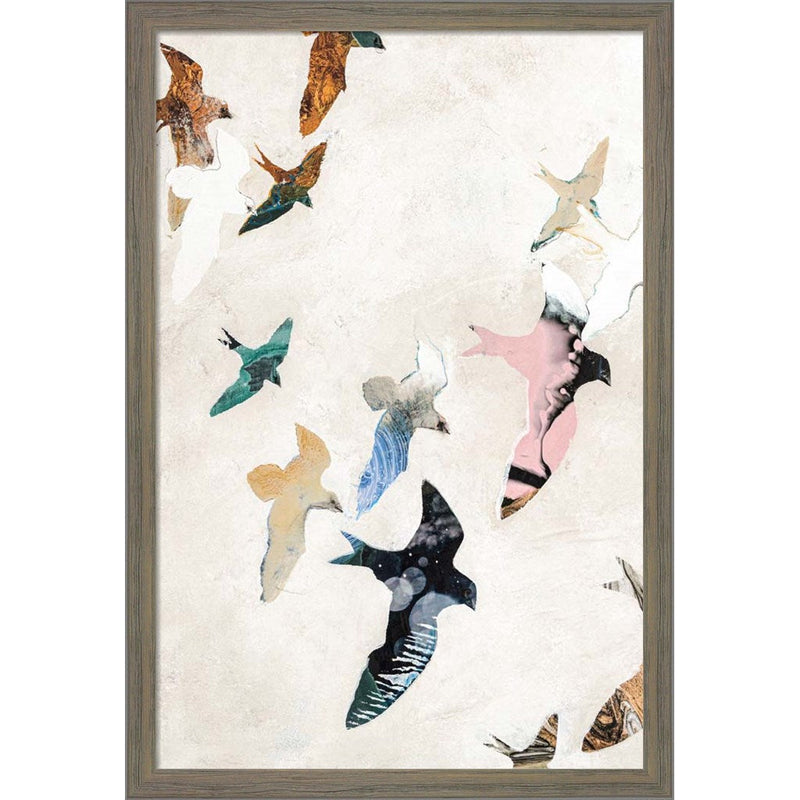 Abstract Birds 2 by Design Fabrikken, Framed Art