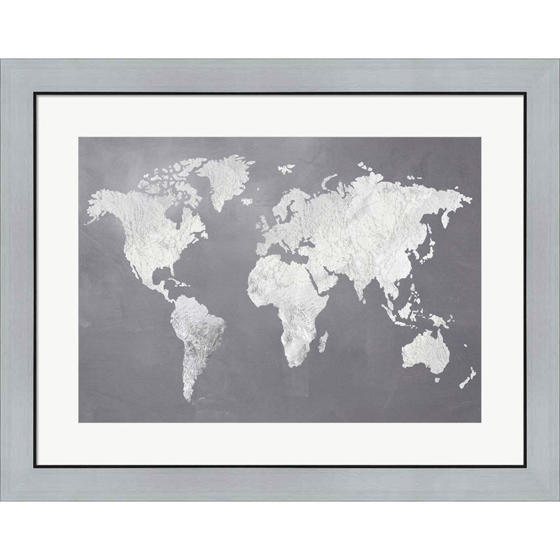 Silver World by Design Fabrikken, Framed Art
