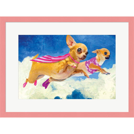 Chick Chihuahua and Darlene by Porter Hastings, Framed Art