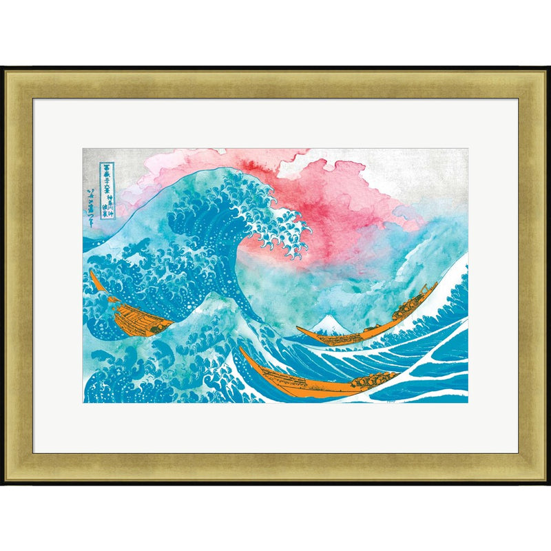The Great Teal Wave by Porter Hastings, Framed Art