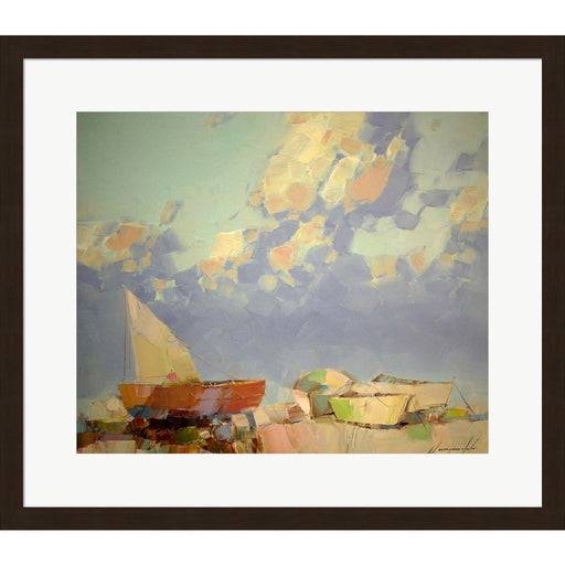 Fishing Boats II by Vahe Yeremyan, Framed Art