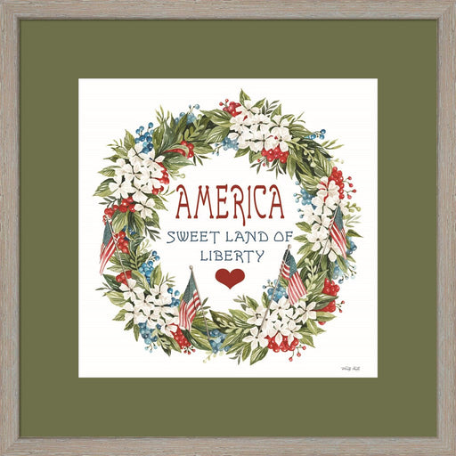 America Wreath by Cindy Jacobs, Framed Art