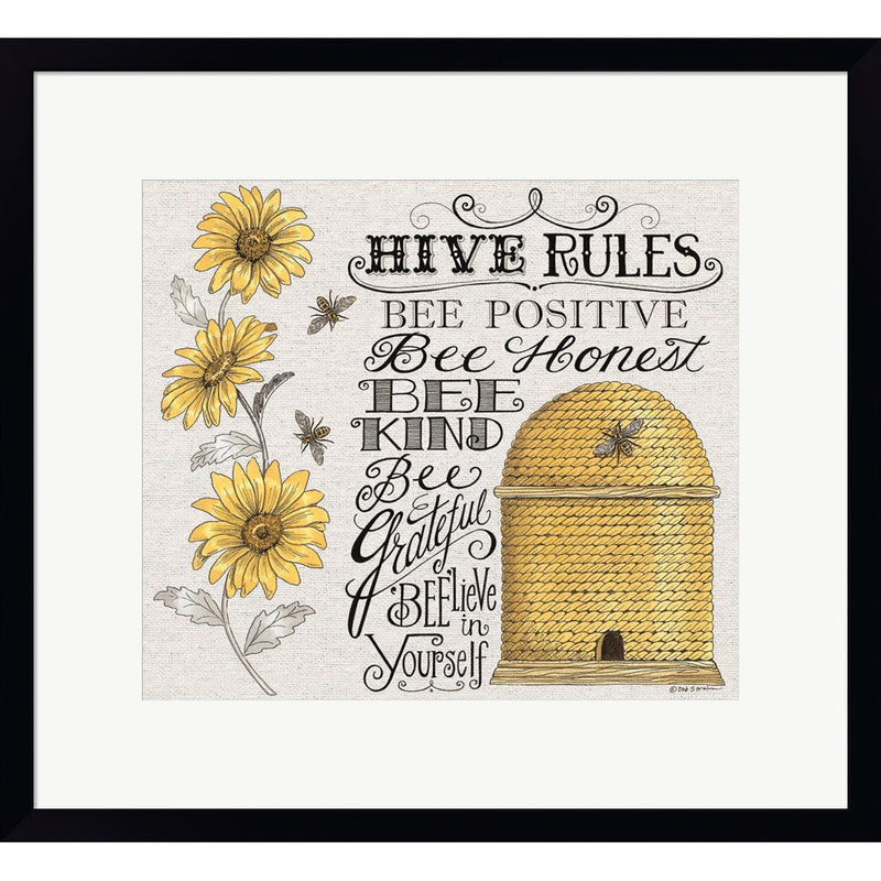 Hive Rules by Deb Strain, Framed Art