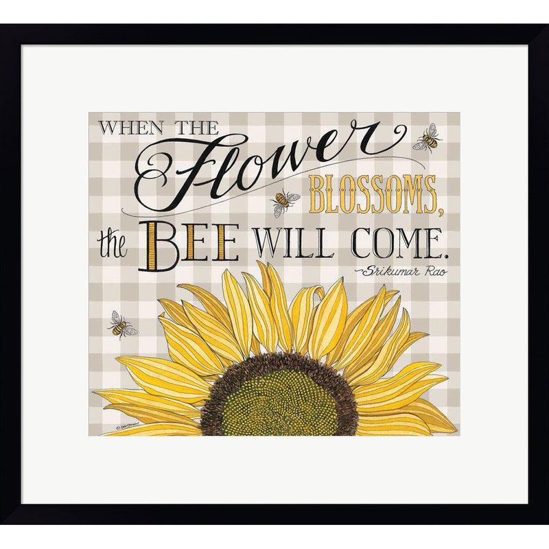 When the Flower Blossoms by Deb Strain, Framed Art