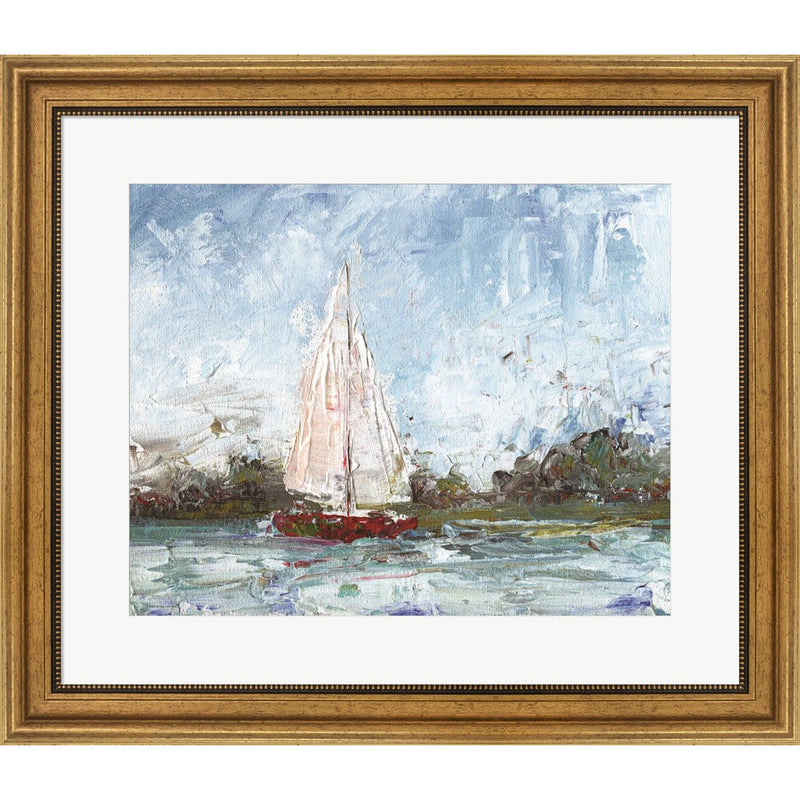 Here We Go a Sailing by Kamdon Kreations, Framed Art