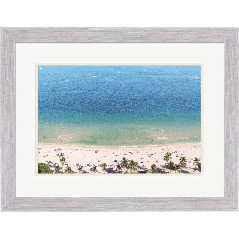 Beach View From Above by Lori Deiter, Framed Art