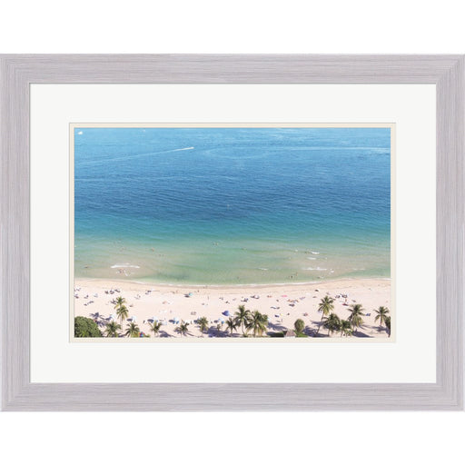 Beach View From Above by Lori Deiter, Framed Art