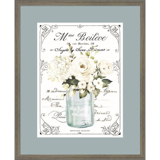 French Bathroom Set II by Lettered & Lined, Framed Art
