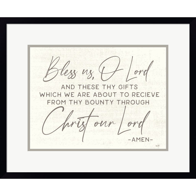 Bless Us by Lux + Me Designs, Framed Art
