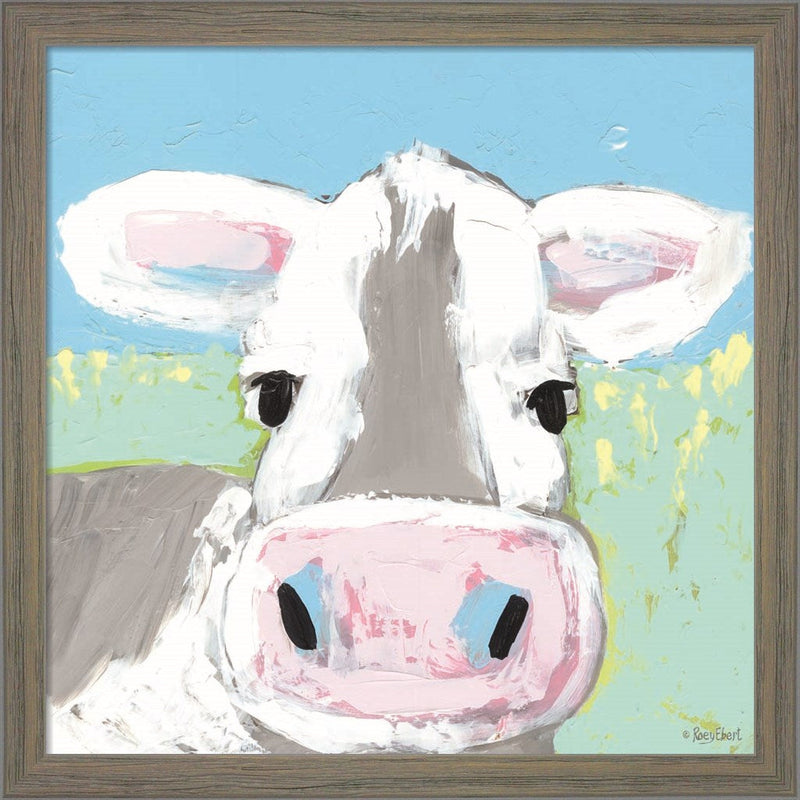 Moo by Roey Ebert, Framed Art