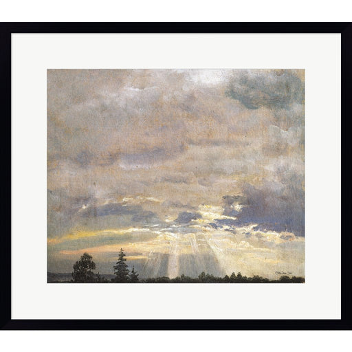 Cloud Study with Sunbeams by Stellar Design Studio, Framed Art