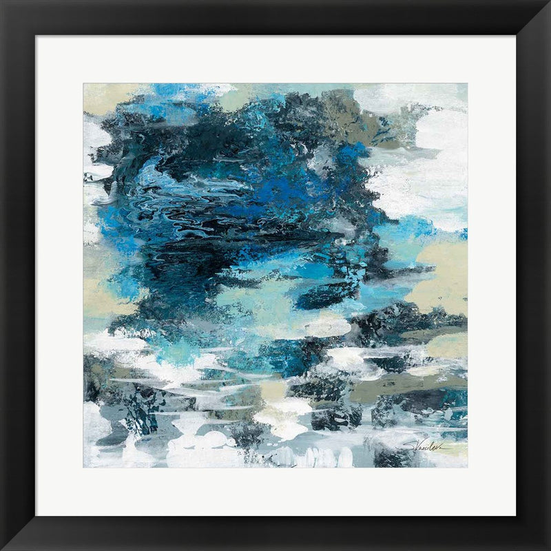 Brilliant Blue Water by Silvia Vassileva, Framed Art