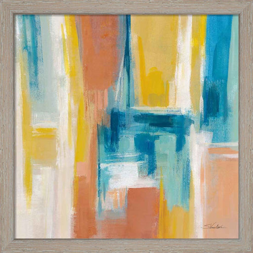90s Color Blocks Sq by Silvia Vassileva, Framed Art