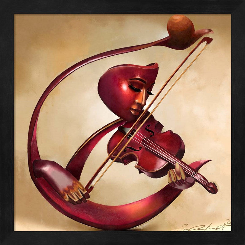 Ethereal Strings by Salaam Muhammad, Framed Art