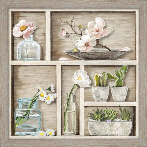 Fleurs et Memoires II by Elena Dolci, Framed Art